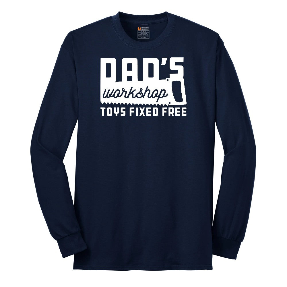 Dads Workshop Toys Fixed Free Long Sleeve Tee - Navy
