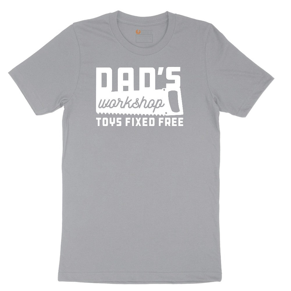 Dads Workshop Toys Fixed Free Short Sleeve Tee - Athletic Heather Grey