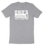 Dads Workshop Toys Fixed Free Short Sleeve Tee - Athletic Heather Grey
