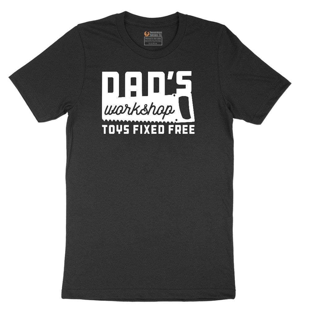 Dads Workshop Toys Fixed Free Short Sleeve Tee - Jet Black