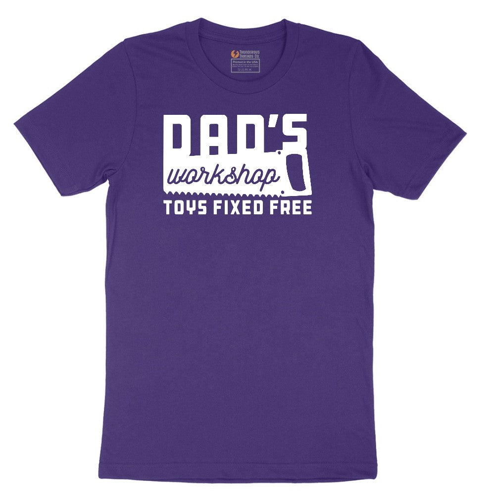 Dads Workshop Toys Fixed Free Short Sleeve Tee - Team Purple