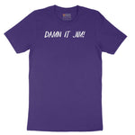 Damn It Jim - Mens T-Shirt - Mens & Ladies T-Shirt Short Sleeve Tee - Team Purple