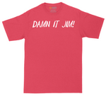 Damn It Jim tall t-shirt for men in Heather Red