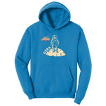 Dibs America Moon Landing Ladies Hoodie - Sapphire