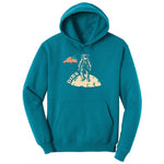Dibs America Moon Landing Ladies Hoodie - Teal
