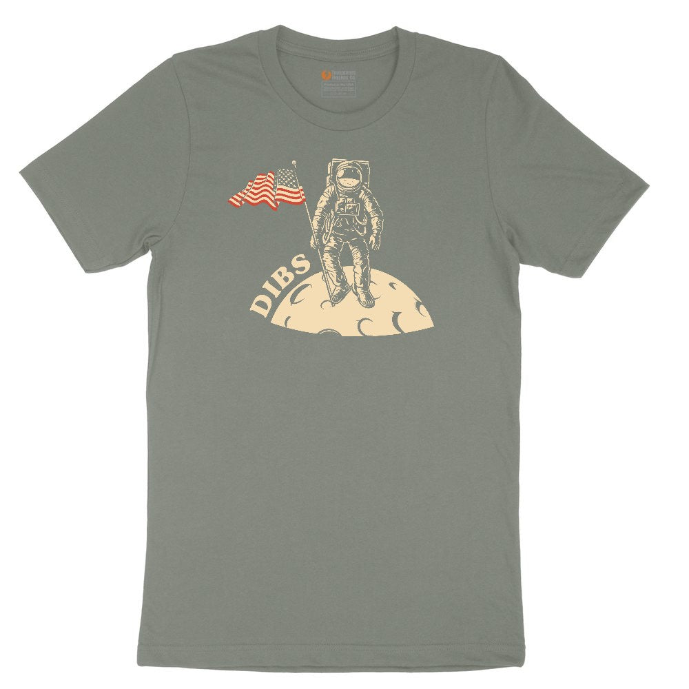 Dibs America Moon Landing Ladies Short Sleeve Tee - Bamboo Blackout