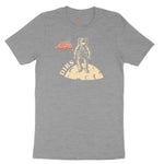 Dibs America Moon Landing Ladies Short Sleeve Tee - Granite Heather