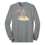 Dibs America Moon Landing Long Sleeve Tee - Athletic Grey
