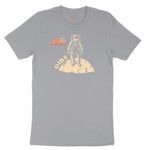 Dibs America Moon Landing Short Sleeve Tee - Athletic Heather Grey