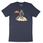 Dibs America Moon Landing Short Sleeve Tee - Heather Navy