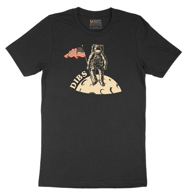 Dibs America Moon Landing Short Sleeve Tee - Jet Black