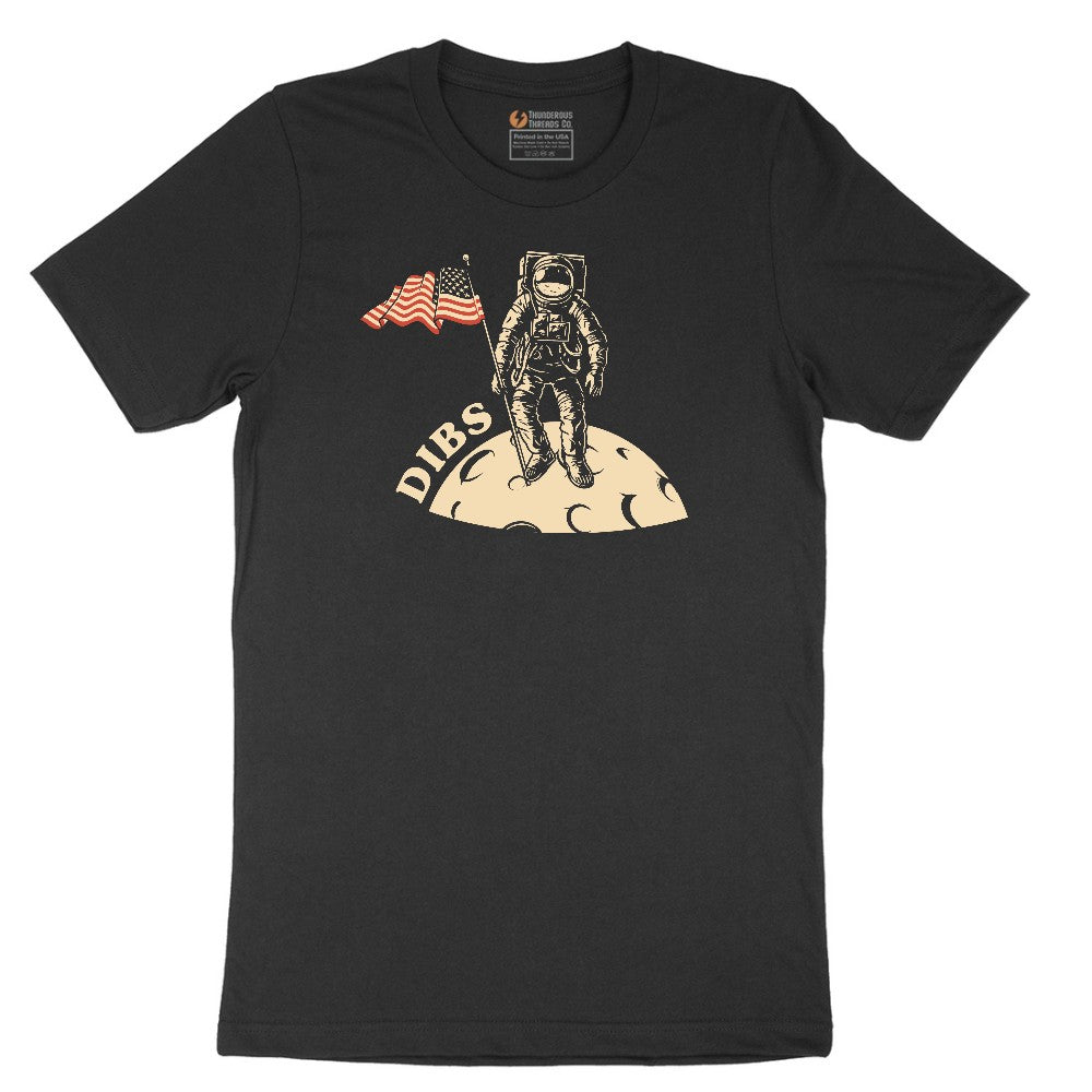 Dibs America Moon Landing Short Sleeve Tee - Jet Black