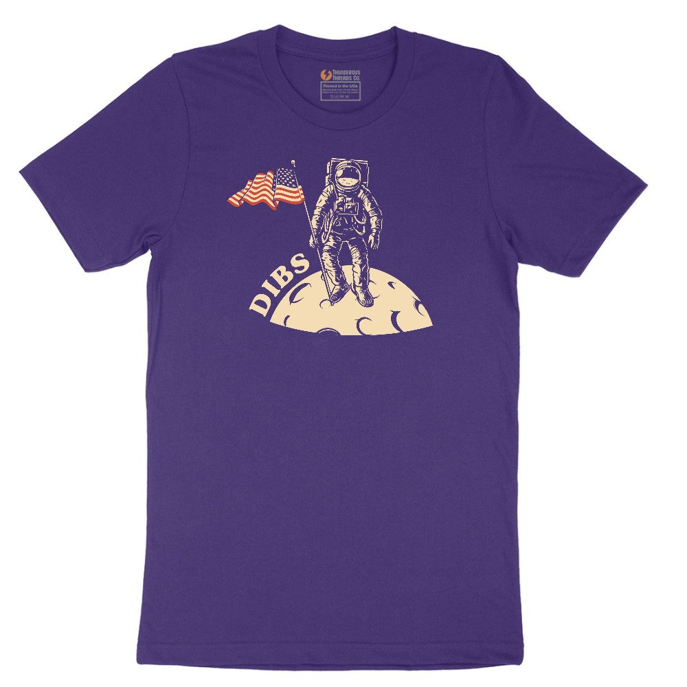 Dibs America Moon Landing Short Sleeve Tee - Team Purple
