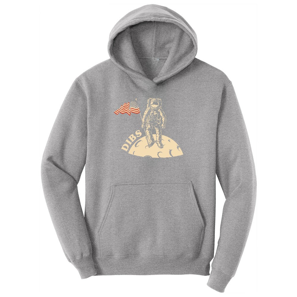 Dibs America Moon Landing Toddler Hoodie - Athletic Heather