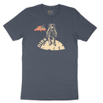 Dibs America Moon Landing Toddler Short Sleeve Tee - Heather Navy