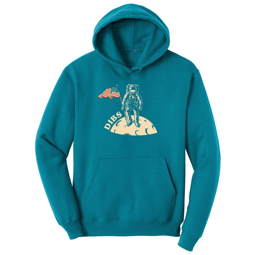 Dibs America Moon Landing Youth Hoodie - Teal