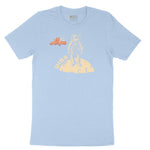 Dibs America Moon Landing Youth Short Sleeve Tee - Light Blue