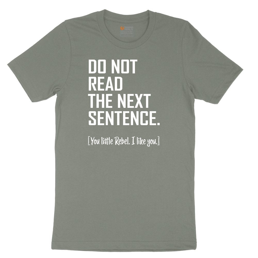 Do Not Read the Next Sentence Ladies Short Sleeve Tee - Bamboo Blackout