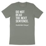 Do Not Read the Next Sentence Ladies Short Sleeve Tee - Bamboo Blackout