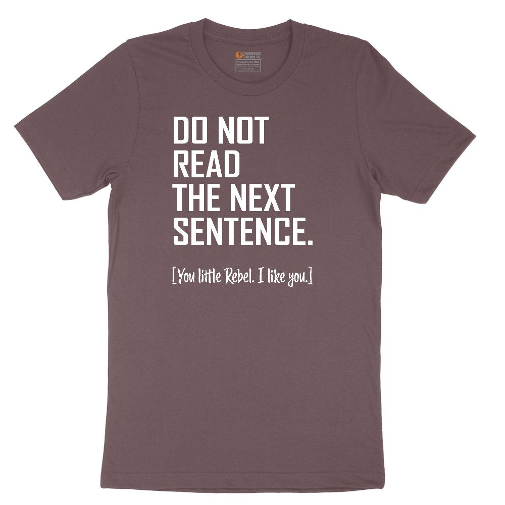 Do Not Read the Next Sentence Ladies Short Sleeve Tee - Sangria Blackout