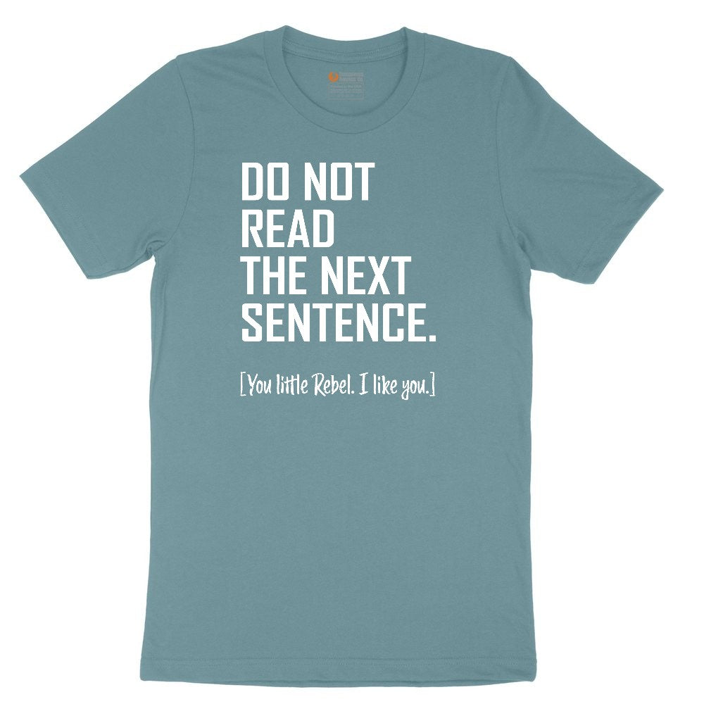 Do Not Read the Next Sentence Ladies Short Sleeve Tee - Surf Blackout