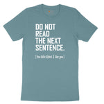 Do Not Read the Next Sentence Ladies Short Sleeve Tee - Surf Blackout