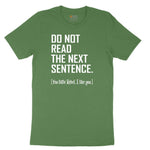 Do Not Read the Next Sentence Toddler Short Sleeve Tee - Athletic Kelly