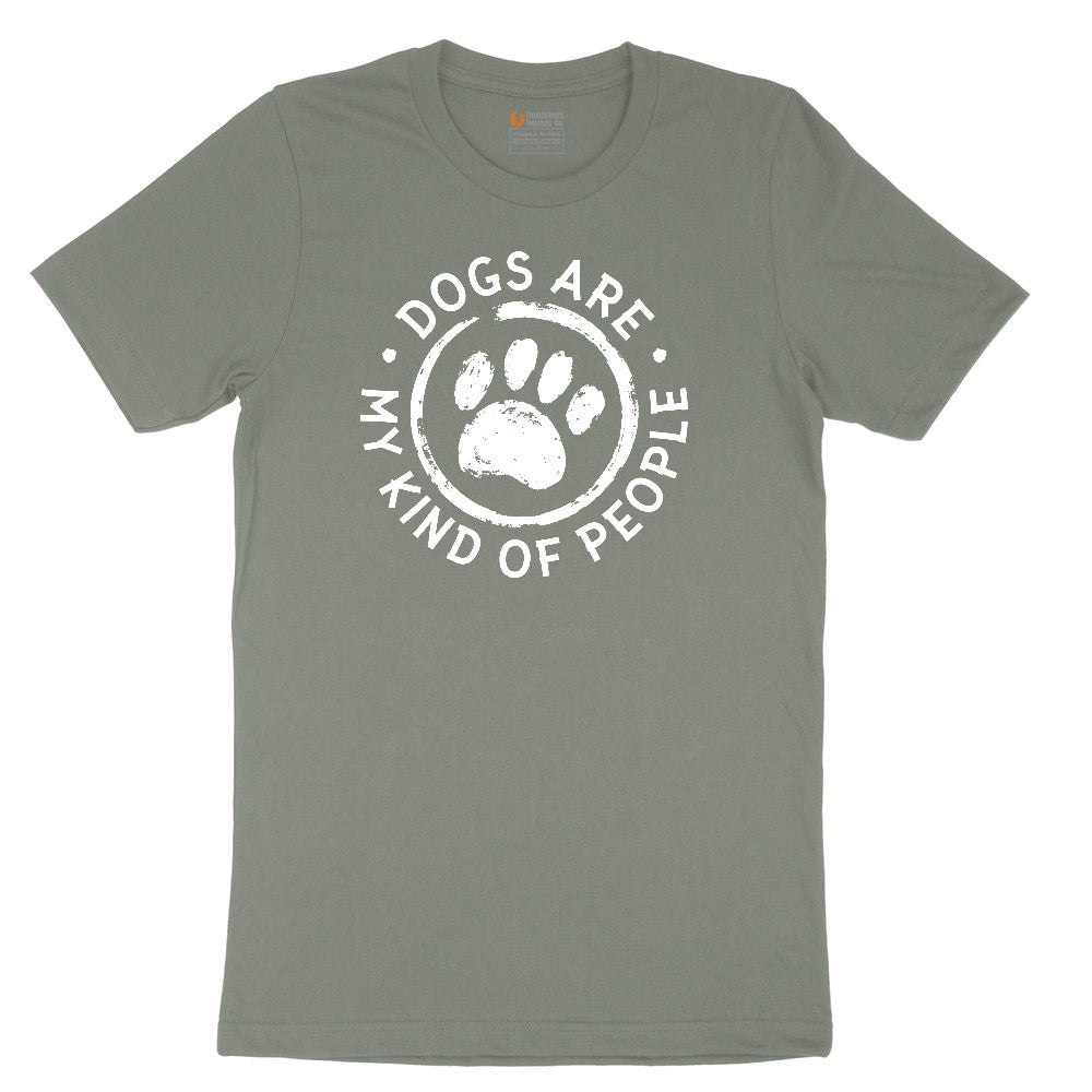 Dogs are My Kind of People Ladies Short Sleeve Tee - Bamboo Blackout