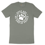 Dogs are My Kind of People Ladies Short Sleeve Tee - Bamboo Blackout
