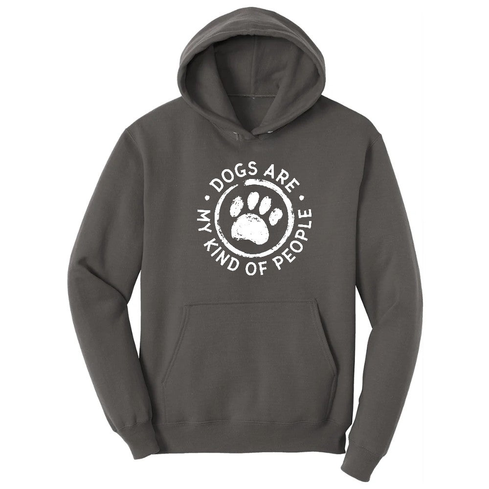 Dogs are My Kind of People Hoodie - Charcoal