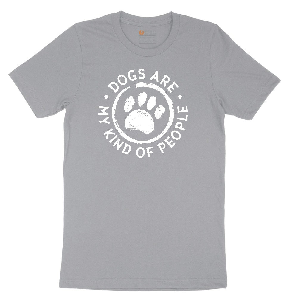 Dogs are My Kind of People Short Sleeve Tee - Athletic Heather Grey