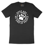 Dogs are My Kind of People Short Sleeve Tee - Jet Black