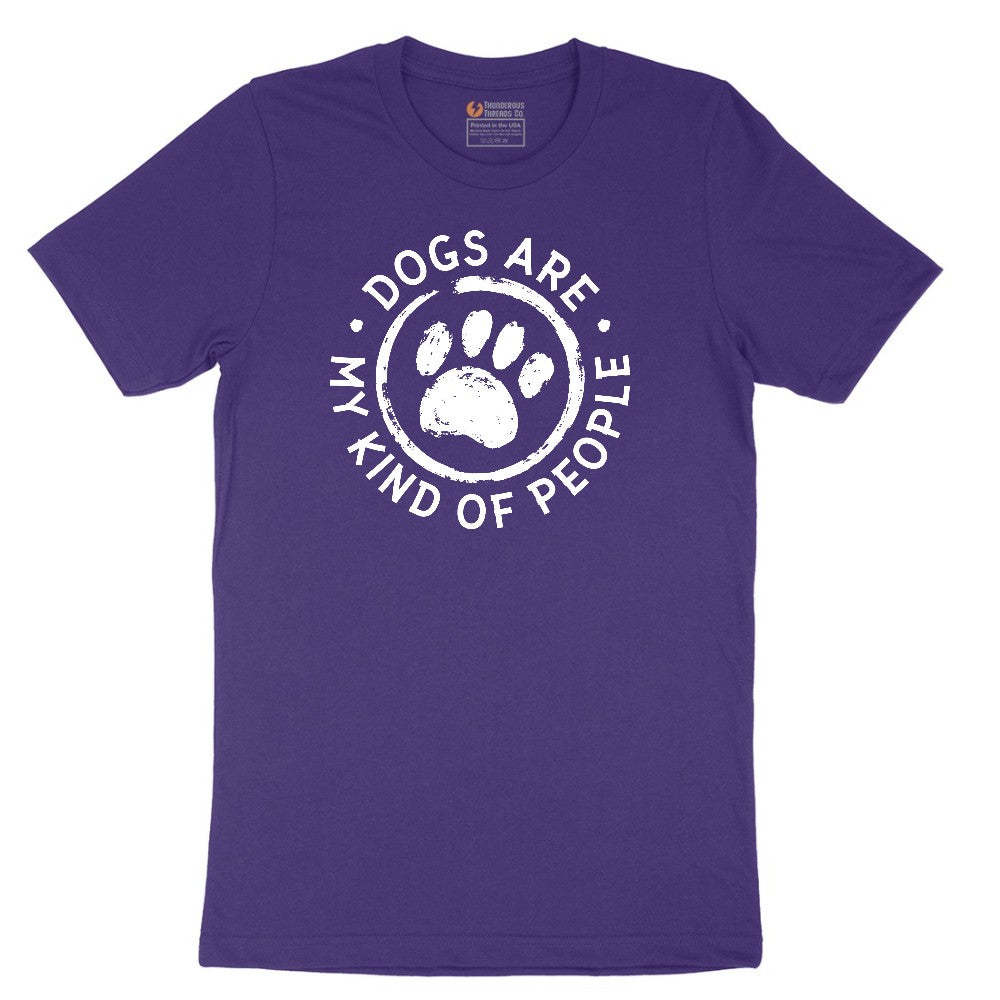 Dogs are My Kind of People Short Sleeve Tee - Team Purple