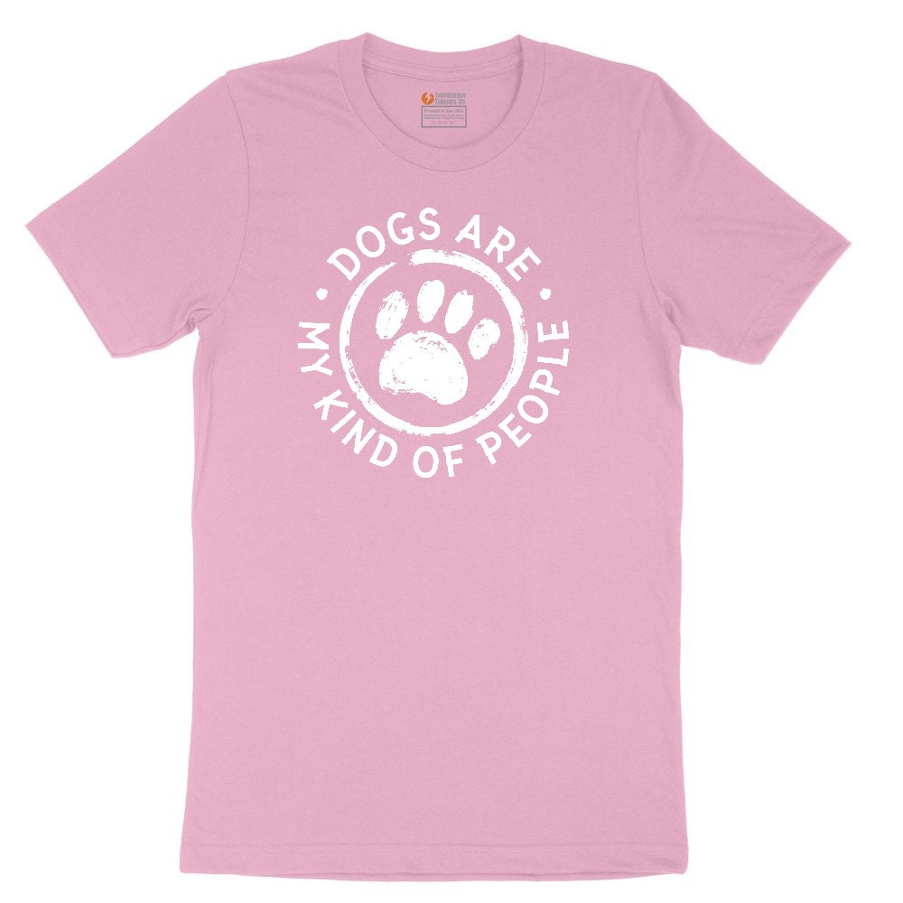 Dogs are My Kind of People Toddler Short Sleeve Tee - Candy Pink