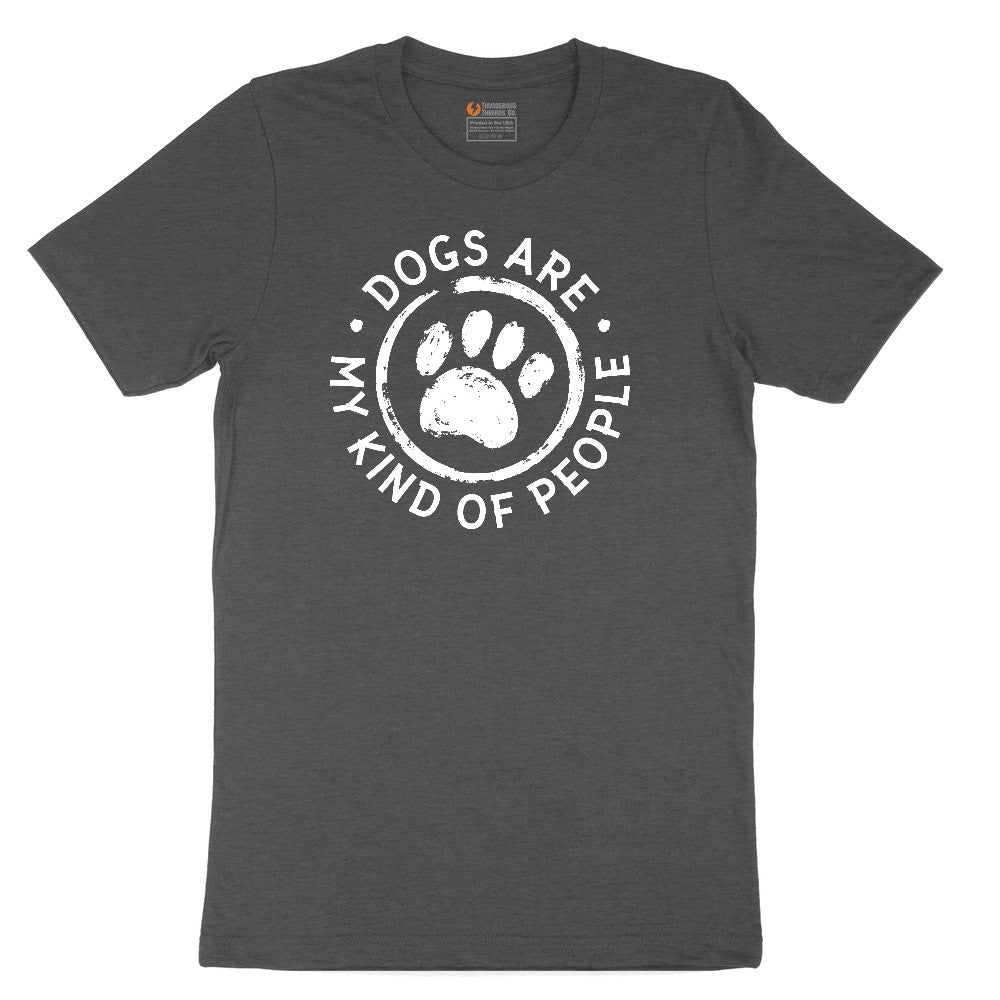 Dogs are My Kind of People Toddler Short Sleeve Tee - Dark Heather Grey