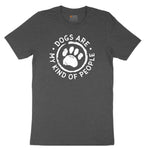 Dogs are My Kind of People Toddler Short Sleeve Tee - Dark Heather Grey