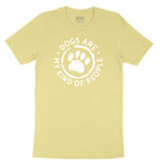 Dogs are My Kind of People Toddler Short Sleeve Tee - Yellow
