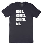 Dogs Coffee Couch Me Short Sleeve Tee - Deep Navy