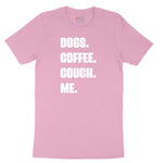 Dogs Coffee Couch Me Youth Short Sleeve Tee - Candy Pink