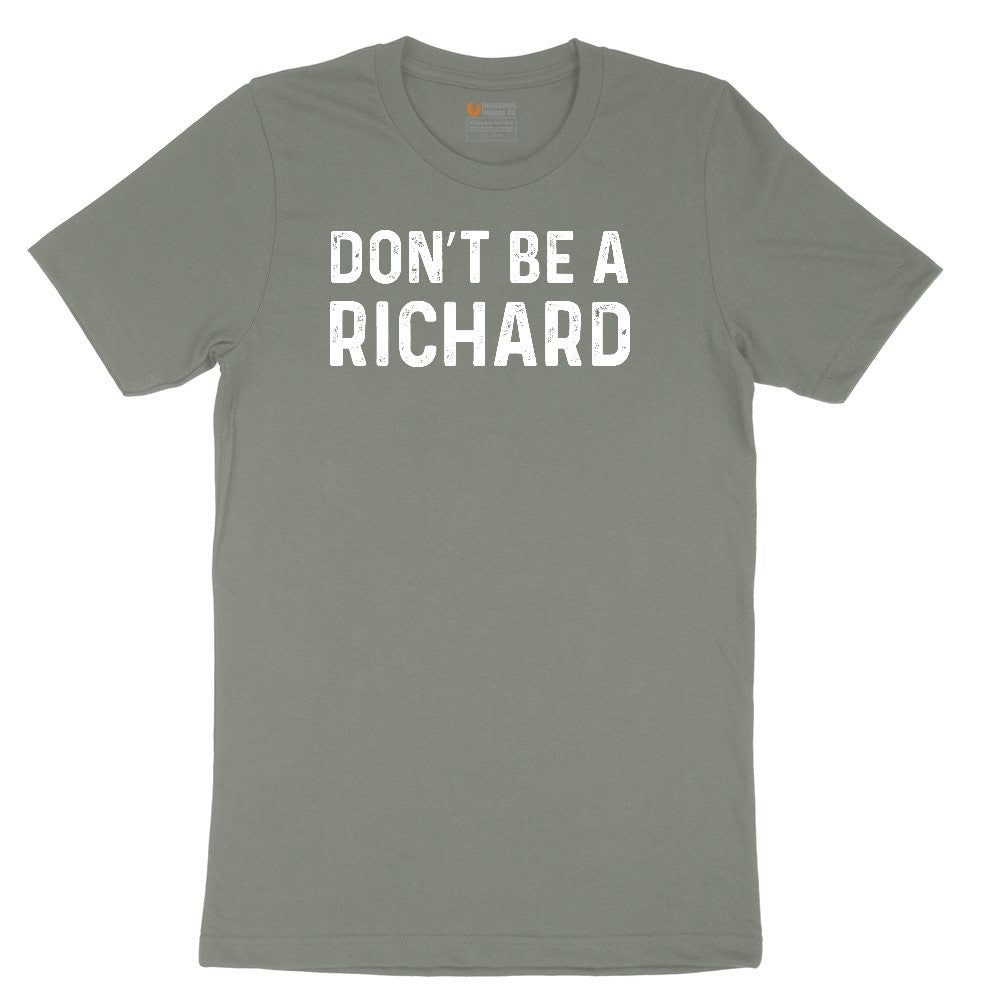 Don't Be a Richard Ladies Short Sleeve Tee - Bamboo Blackout