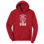 Don't Mess with Old People Hoodie - Red