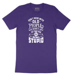 Don't Mess with Old People Short Sleeve Tee - Team Purple