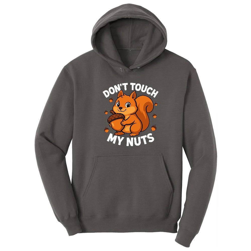Don't Touch My Nuts Hoodie - Charcoal