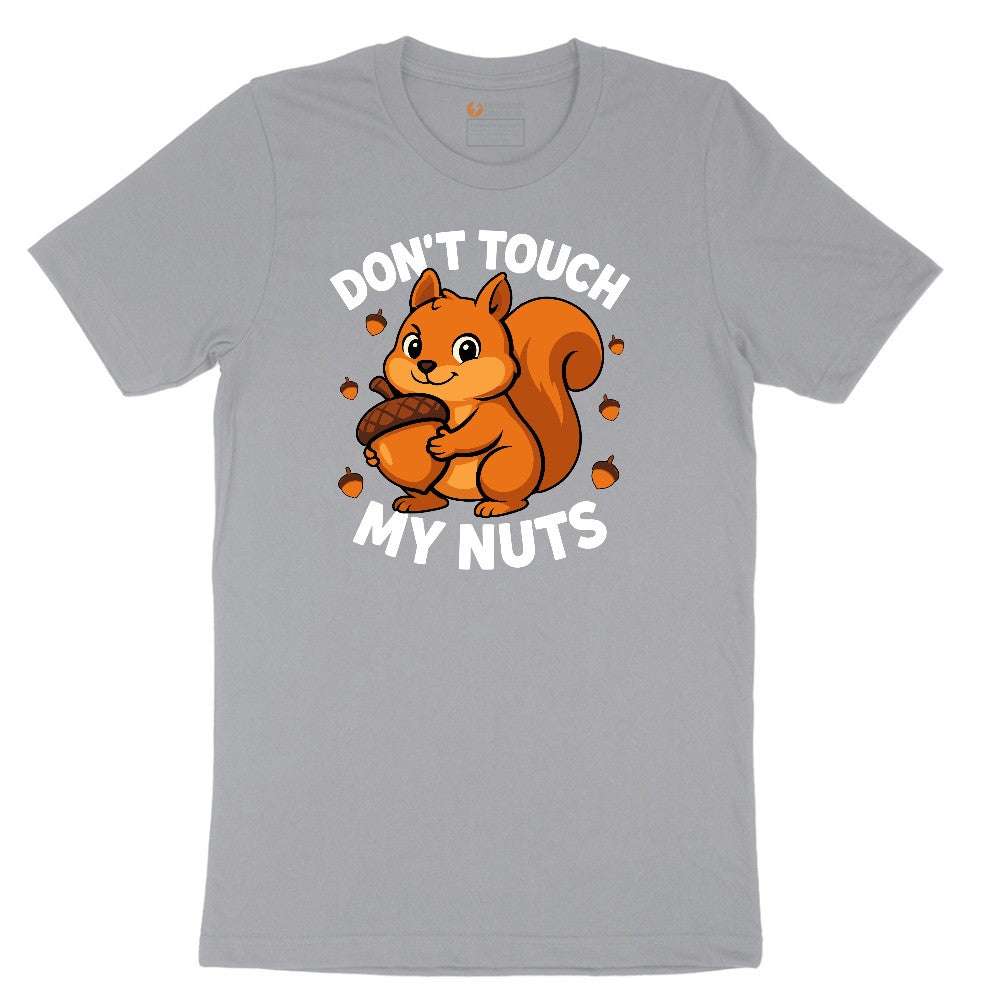 Don't Touch My Nuts Short Sleeve Tee - Athletic Heather Grey