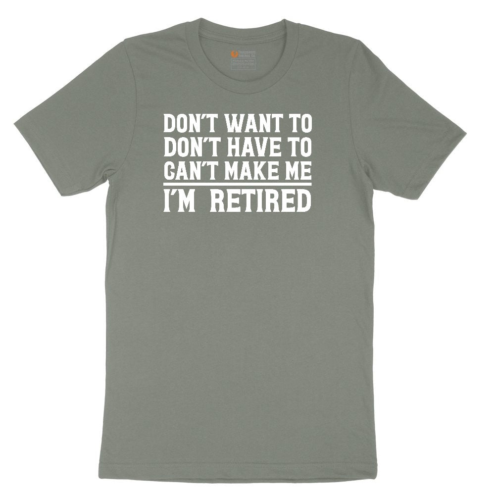 Don't Want to Dont Have To Can't Make Me Ladies Short Sleeve Tee - Bamboo Blackout