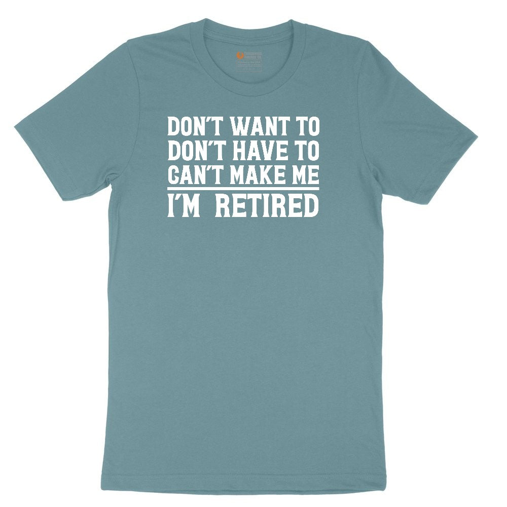 Don't Want to Dont Have To Can't Make Me Ladies Short Sleeve Tee - Surf Blackout