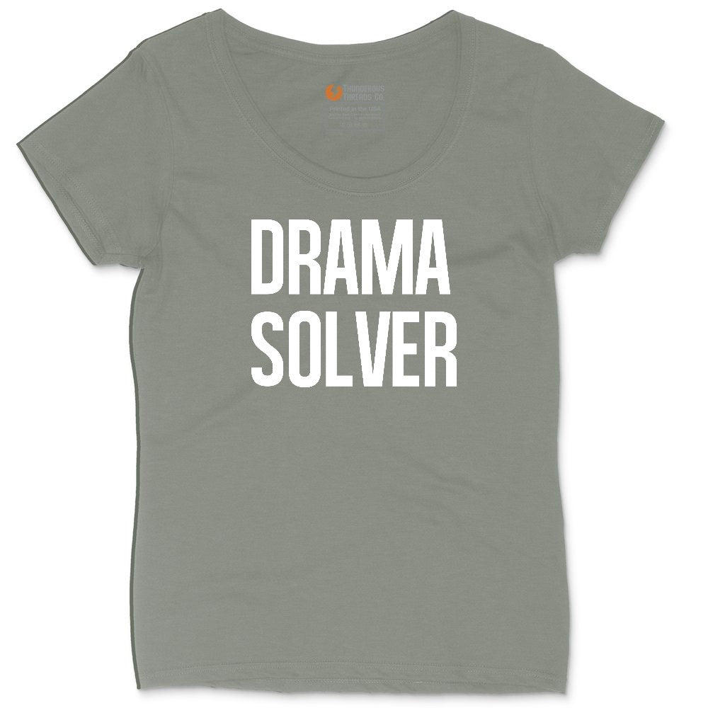 Drama Solver Ladies Curvy Tee - Bamboo Blackout