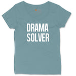 Drama Solver Ladies Curvy Tee - Surf Blackout