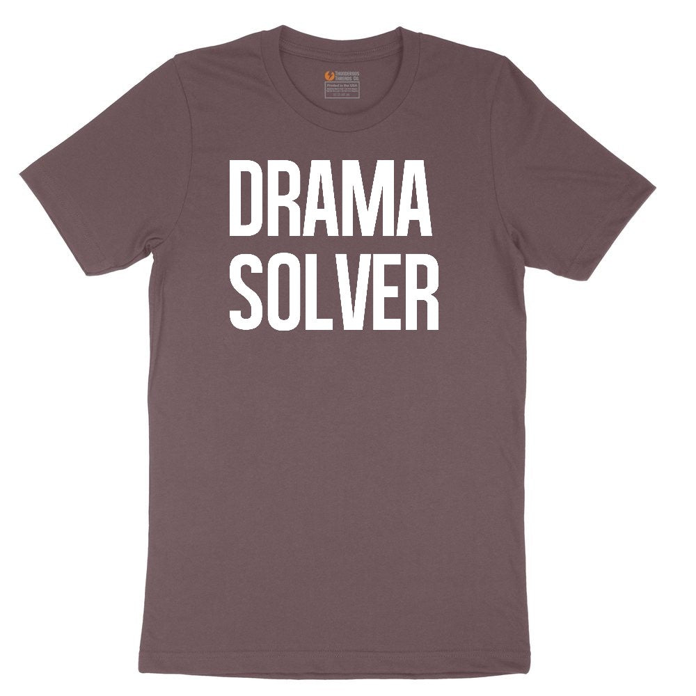 Drama Solver Ladies Short Sleeve Tee - Sangria Blackout