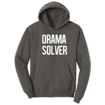 Drama Solver - Mens & Ladies T-Shirt Hoodie - Charcoal